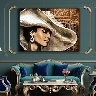 İnci Küpeli Modern Şapkalı Kadın Kanvas Tablo İnci Küpeli Modern Şapkalı Kadın Kanvas Tablo | Kadın Tabloları Kanvas Kadın Tabloları KARAHAN ÇERÇEVE ve KANVAS TABLO