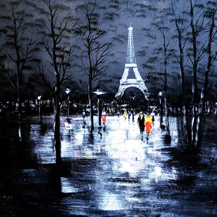 Kanvas Tablo Siyah Beyaz Paris Eyfel Kulesi
